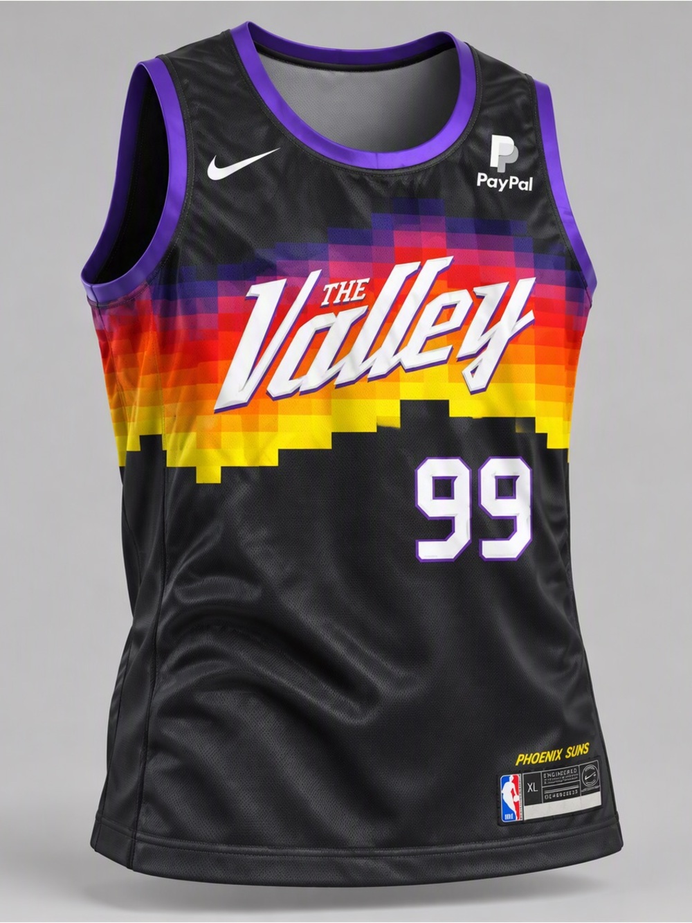 Nike Phoenix Suns 'The Valley' Black & Purple Basketball Jersey